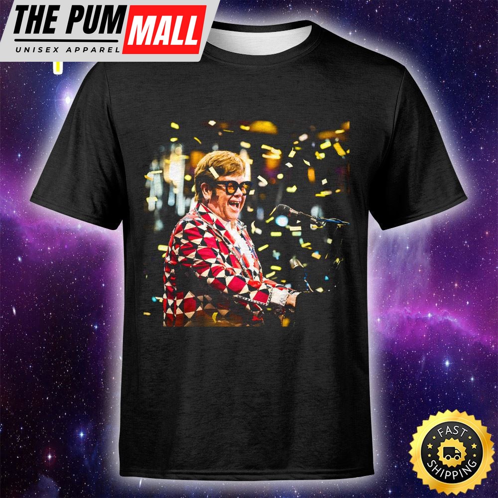 Elton John Farewell Yellow Brick Road The Final Tour – Gillette Stadium Unisex Tshirt