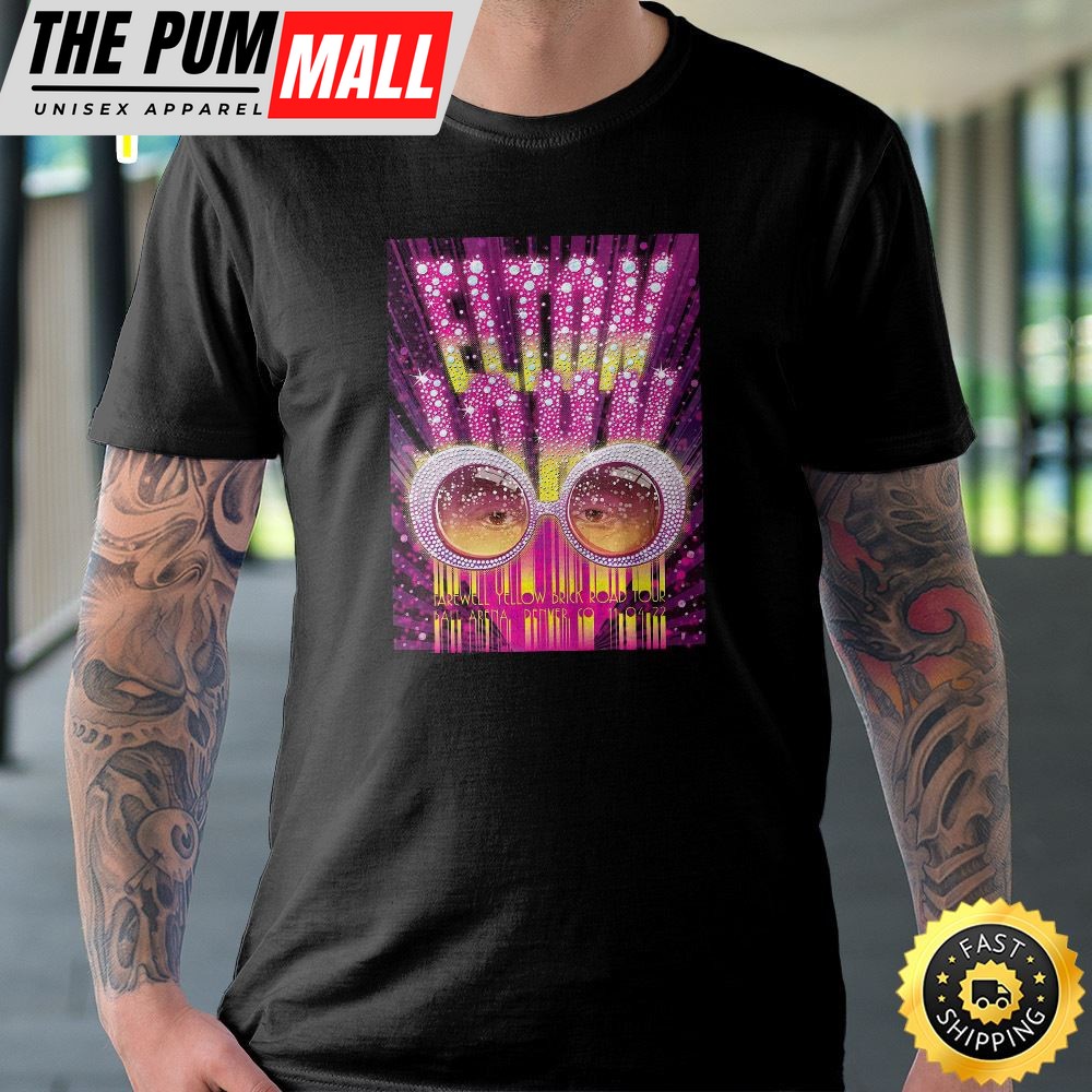 Elton John Farewell Yellow Brick Road Tour 2025 Ball Arena Unisex T-shirt
