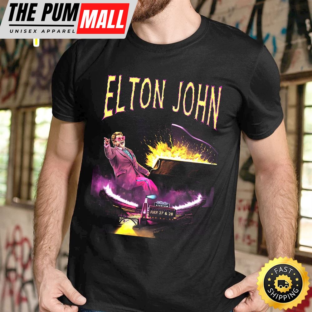 Elton John Foxborough Farewell Yellow Brick Road Tour Unisex T-shirt