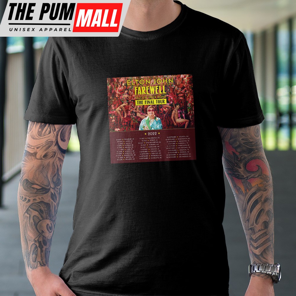 Elton John The Final Tour 2025 Farewell Yellow Brick Road Unisex Tshirt