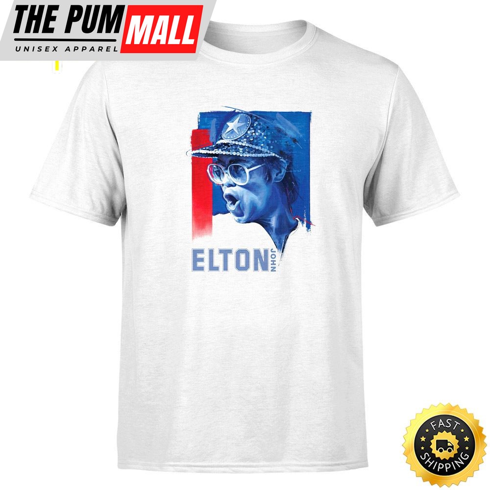 Elton John Tour 2025 November 20 Dodger Stadium Night 2 Unisex White T-shirt