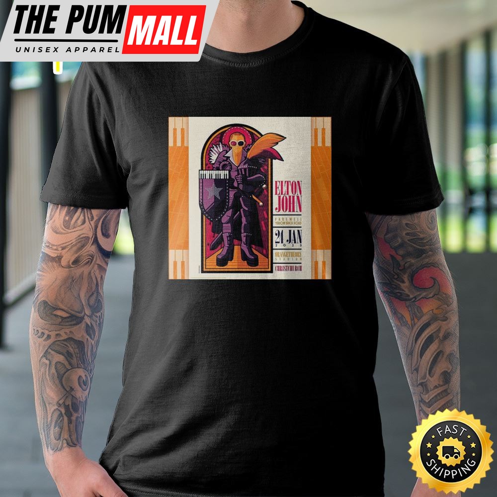 Elton John Tour Orangetheory Stadium Christchurch New Zealand January 24 2025 Unisex Tshirt