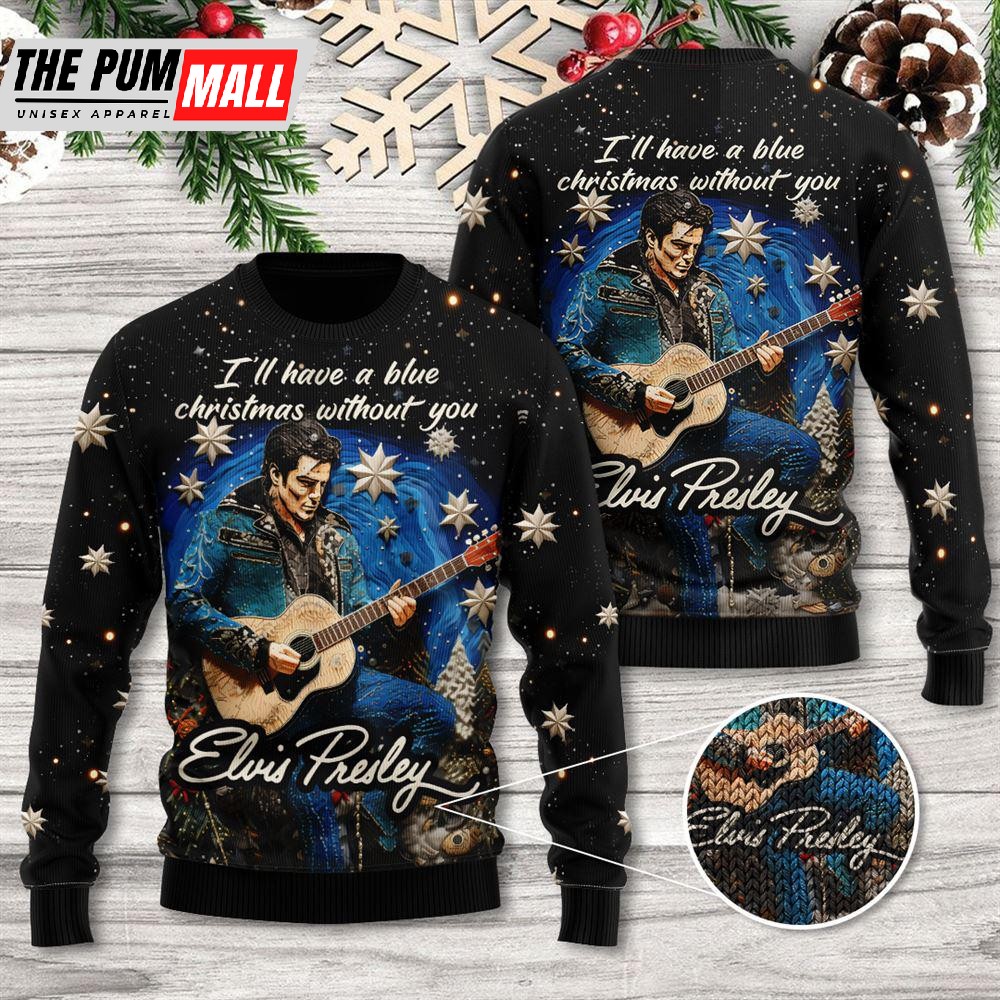 Elvis Presley 3D Ugly Christmas Sweater Nice Christmas Gift For Men And Women Gift For Christmas