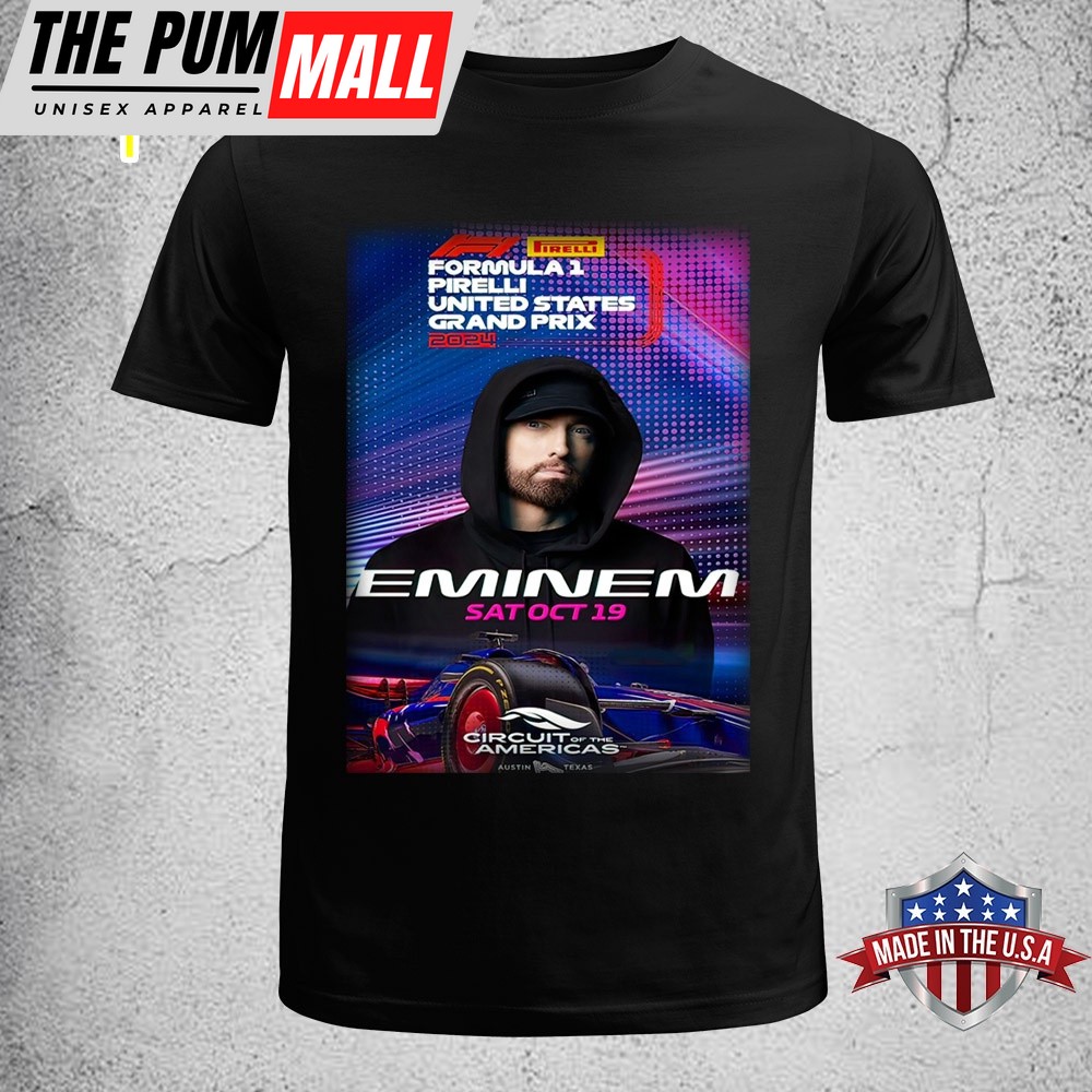 Eminem At Oct 19 Formula 1 Pirelli United States Grand Prix Unisex T-Shirt