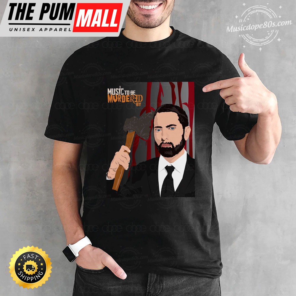 Eminem Music To Be Murdered Black T-shirt