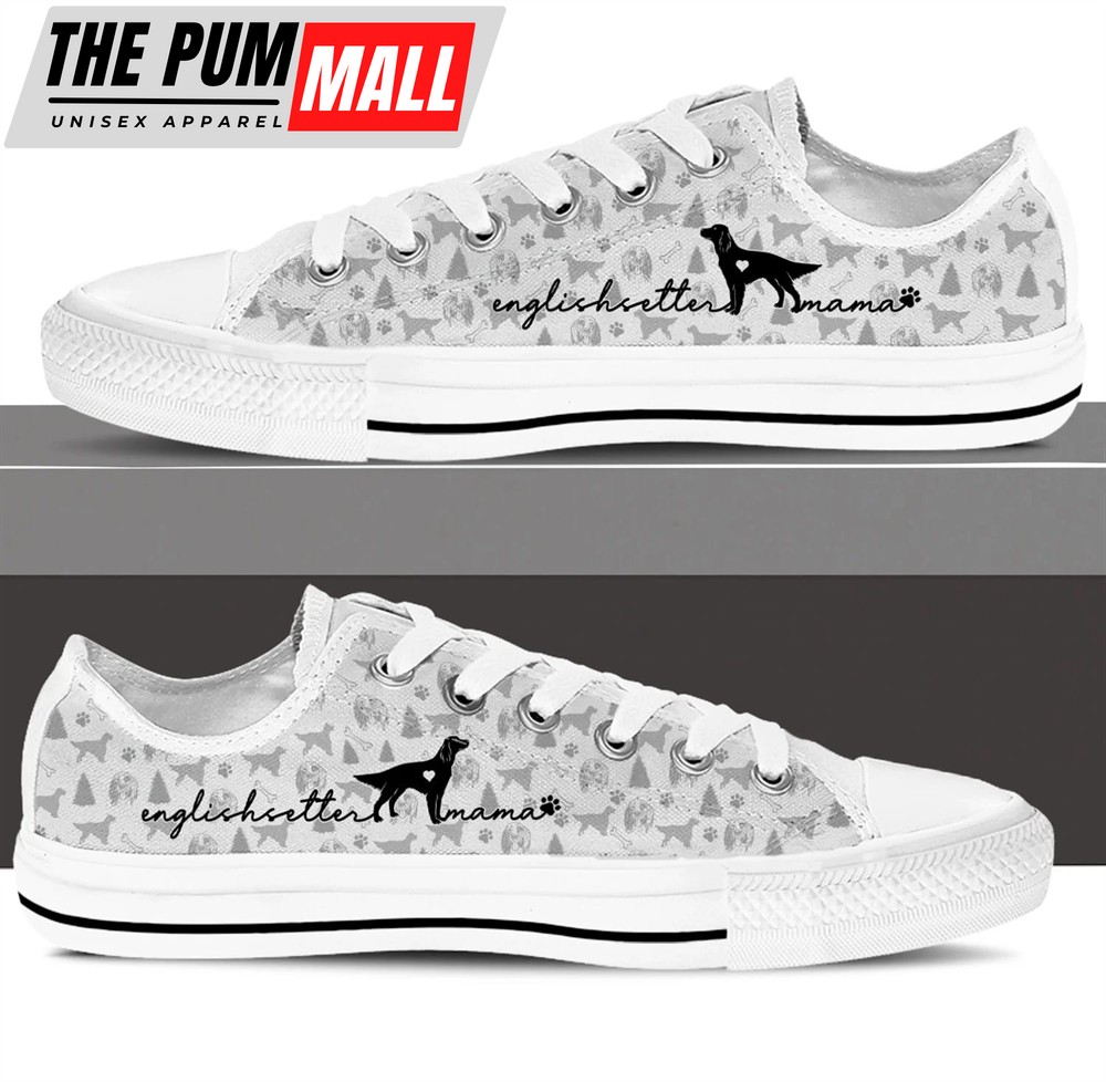 english-setter-low-top-shoes-sneaker-for-dog-walking-dog-lovers-gifts-for-hi-klise517 English Setter Low Top Shoes – Sneaker For Dog Walking – Dog Lovers Gifts for Him or Her