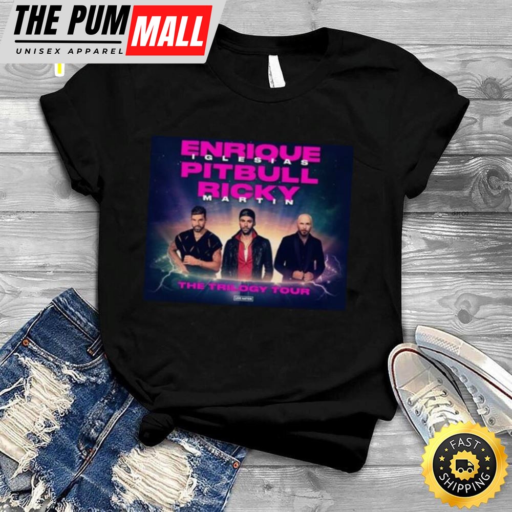 Enrique Iglesias Ricky Martin And Pitbull The Trilogy Tour 2025 Shirt