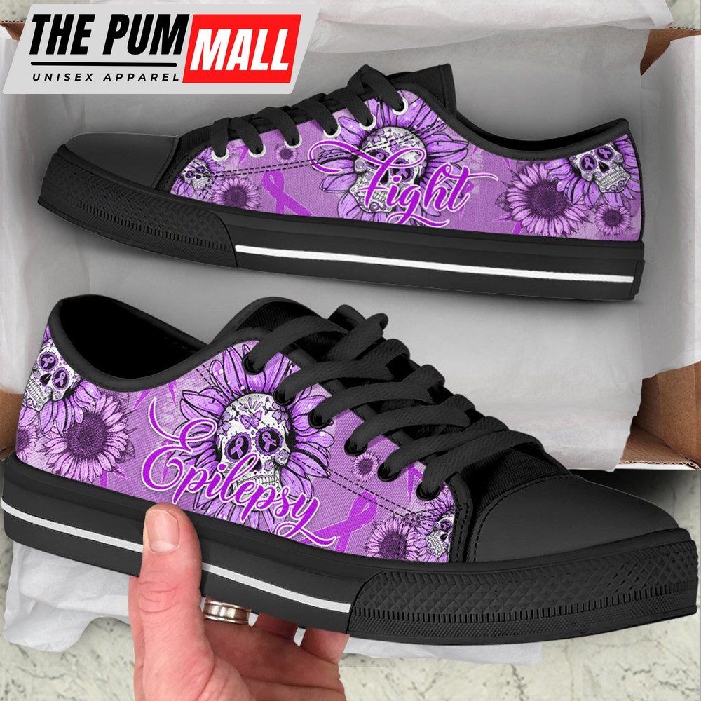 epilepsy-shoes-skull-flower-low-top-shoes-best-gift-for-men-and-women-cancer-3v6iry9h Epilepsy Shoes Skull Flower Low Top Shoes – Best Gift For Men And Women – Cancer Awareness Shoes