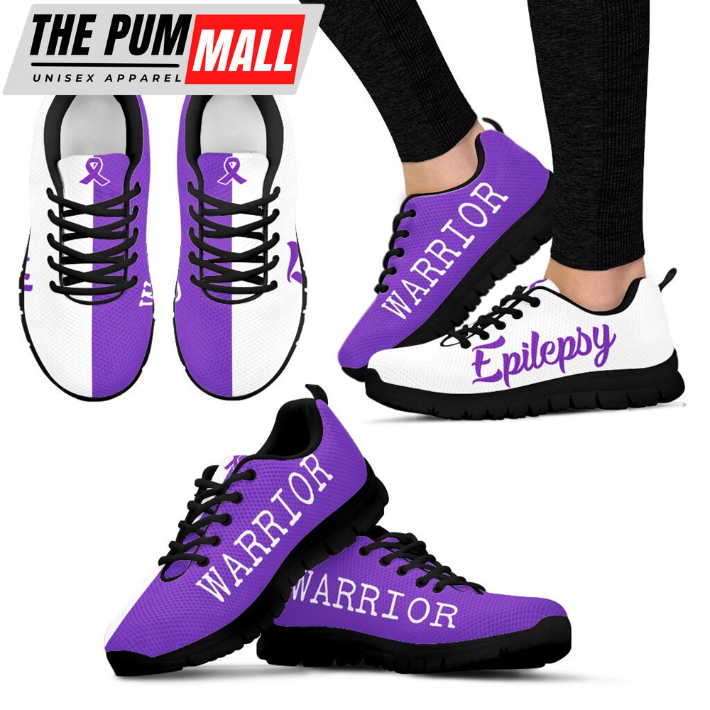 Epilepsy Warrior Shoes Two Color Sneaker Walking Shoes – Best Gift For Men And Women – Shoes Gift For Adults