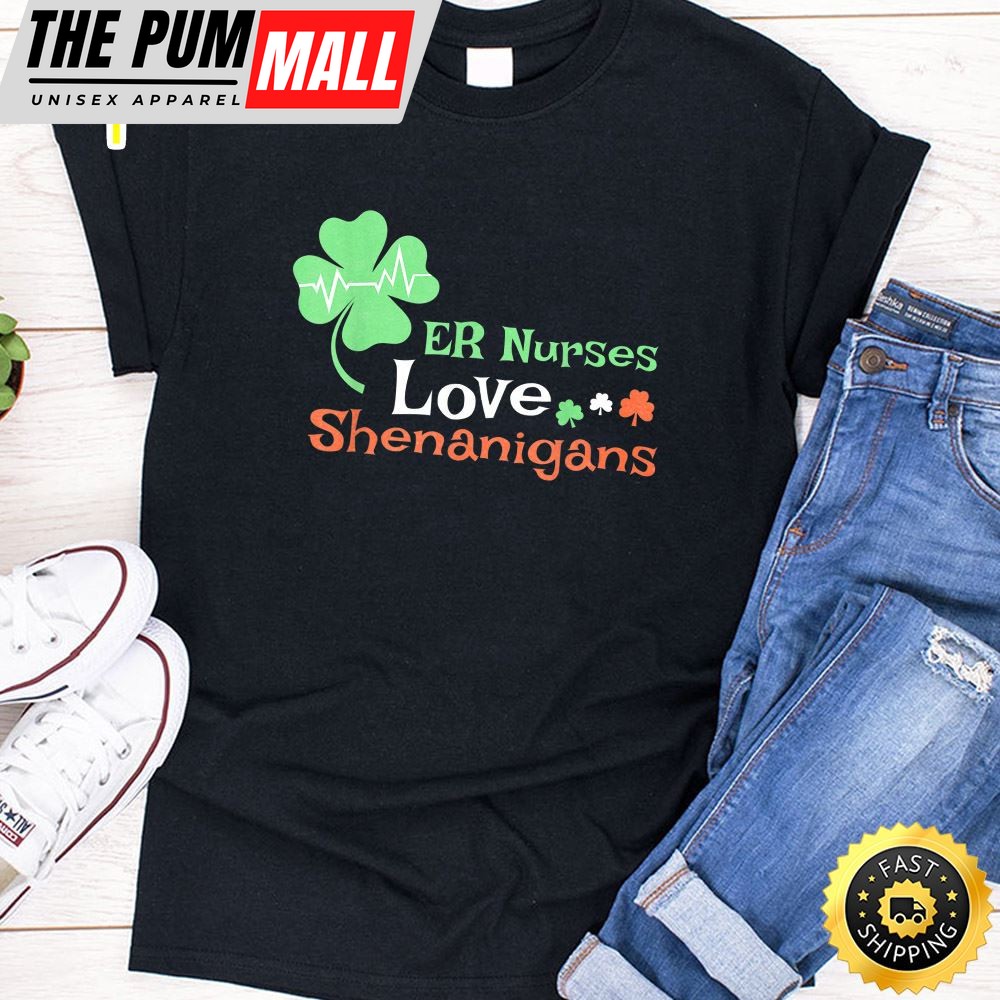 Er Nurses Shenanigans St Patrick Day Emergency Room Shirt