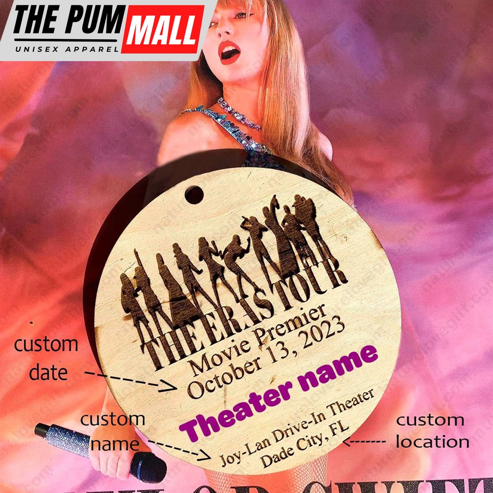 Eras Tour Movie Taylor Swift Christmas Ornament Engraved Wooden Keepsake Limited Edition