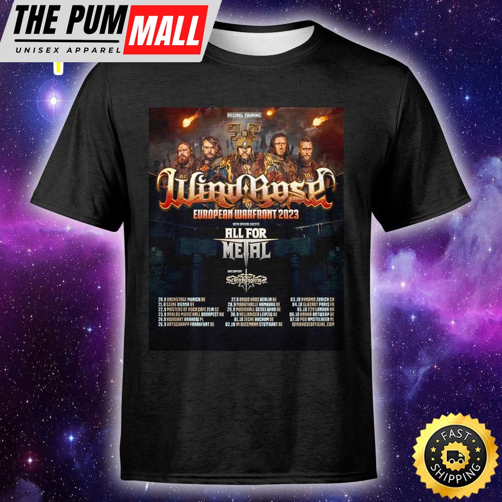 Event Wind Rose Tour 23.09.2025 Budapest Analog Music Hall Unisex T-Shirt