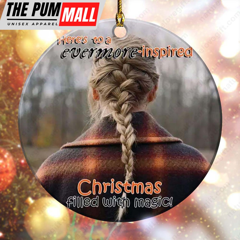 Evermore Taylor Swift Album Cover​ Christmas Tree Ornament Limited Edition