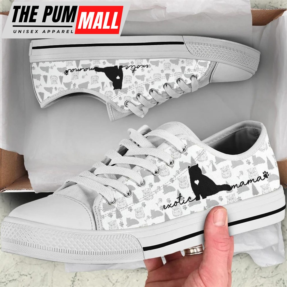 Exotic Cat Low Top Shoes – Sneaker For Cat Walking – Cat Lovers Gifts for Him or Her