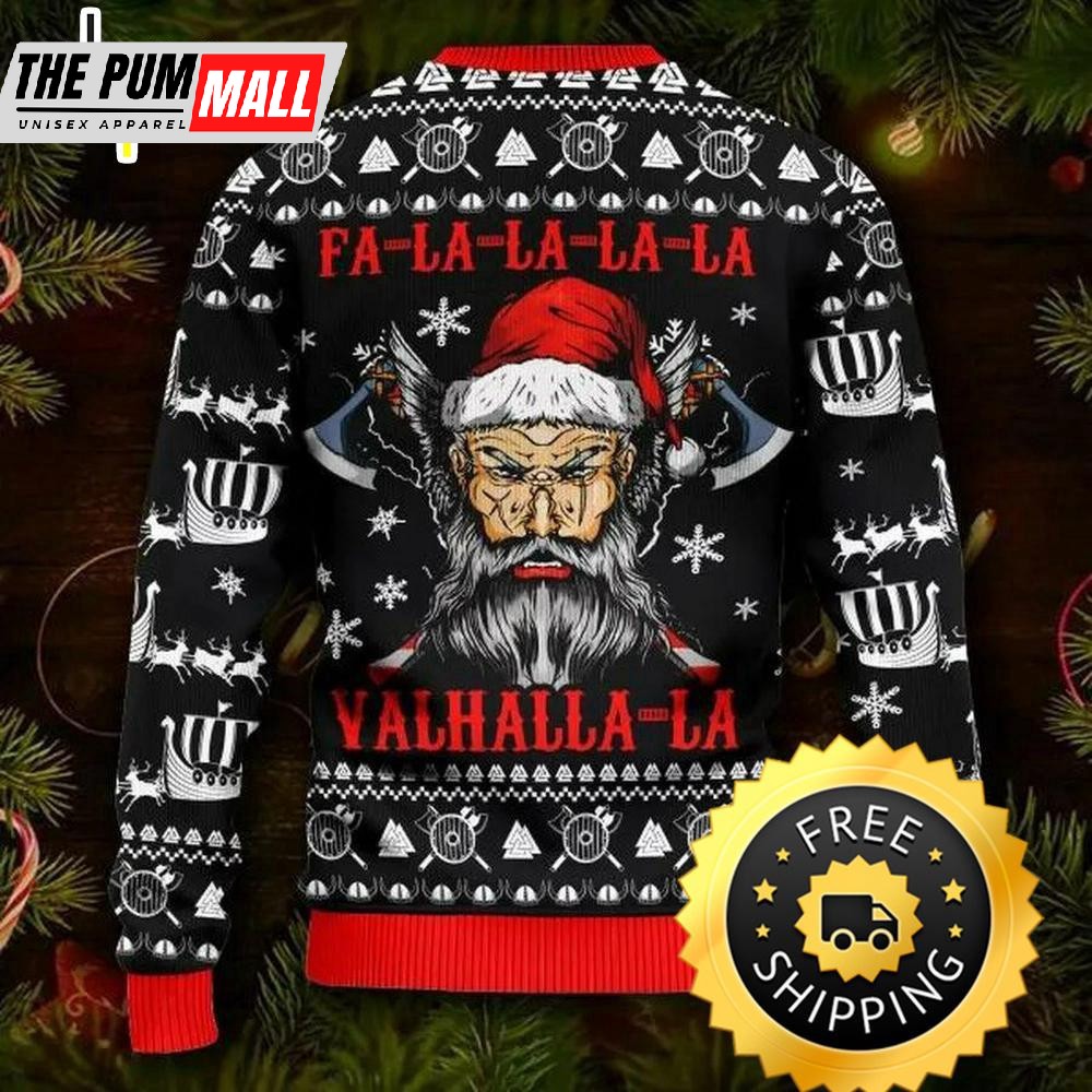 falalalala-valhallala-cool-santa-viking-ugly-christmas-sweater-viking-ugly-swea-qjnye69v Falalalala Valhallala Cool Santa Viking Ugly Christmas Sweater, Viking Ugly Sweater