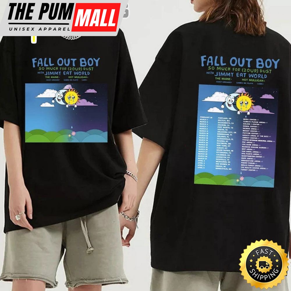 Fall Out Boy Band World Tour 2024 Merch, Fall Out Boy So Much For 2our Dust Shirt