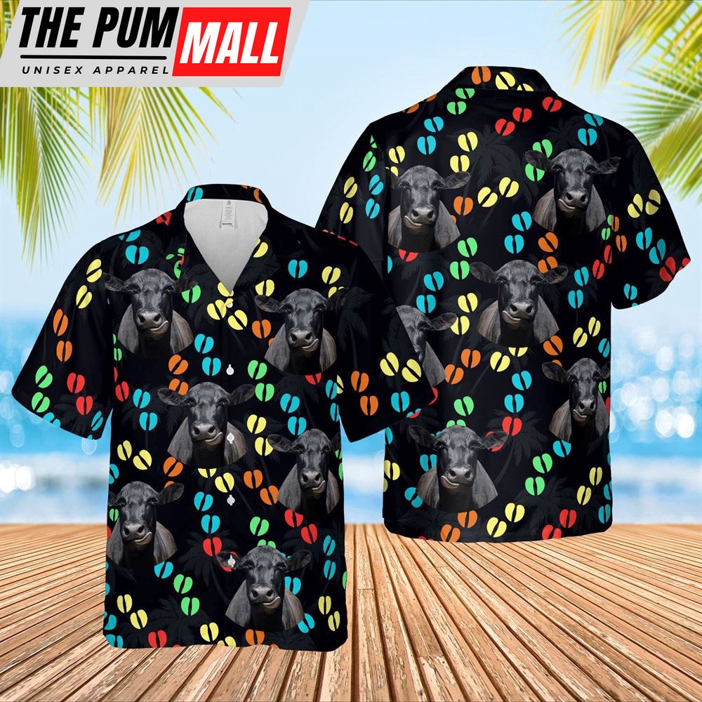 Farm Hawaiian Shirt, Cow Hoof Black Angus Hawaiian Shirts, Animal Hawaiian Shirt