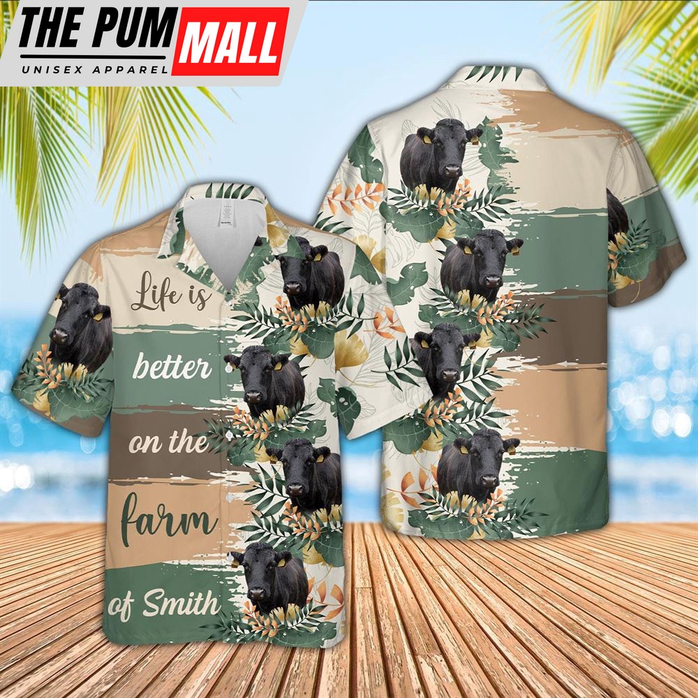 Farm Hawaiian Shirt, Custom Name Dexter Life Is Better On The Farm Hawaiian Shirt, Animal Hawaiian Shirt