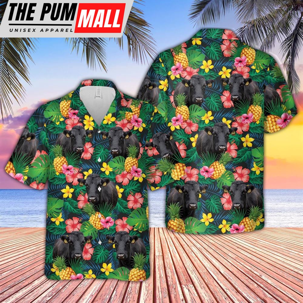 Farm Hawaiian Shirt, Dexter Summer Pattern 3D Hawaiian Shirt, Animal Hawaiian Shirt