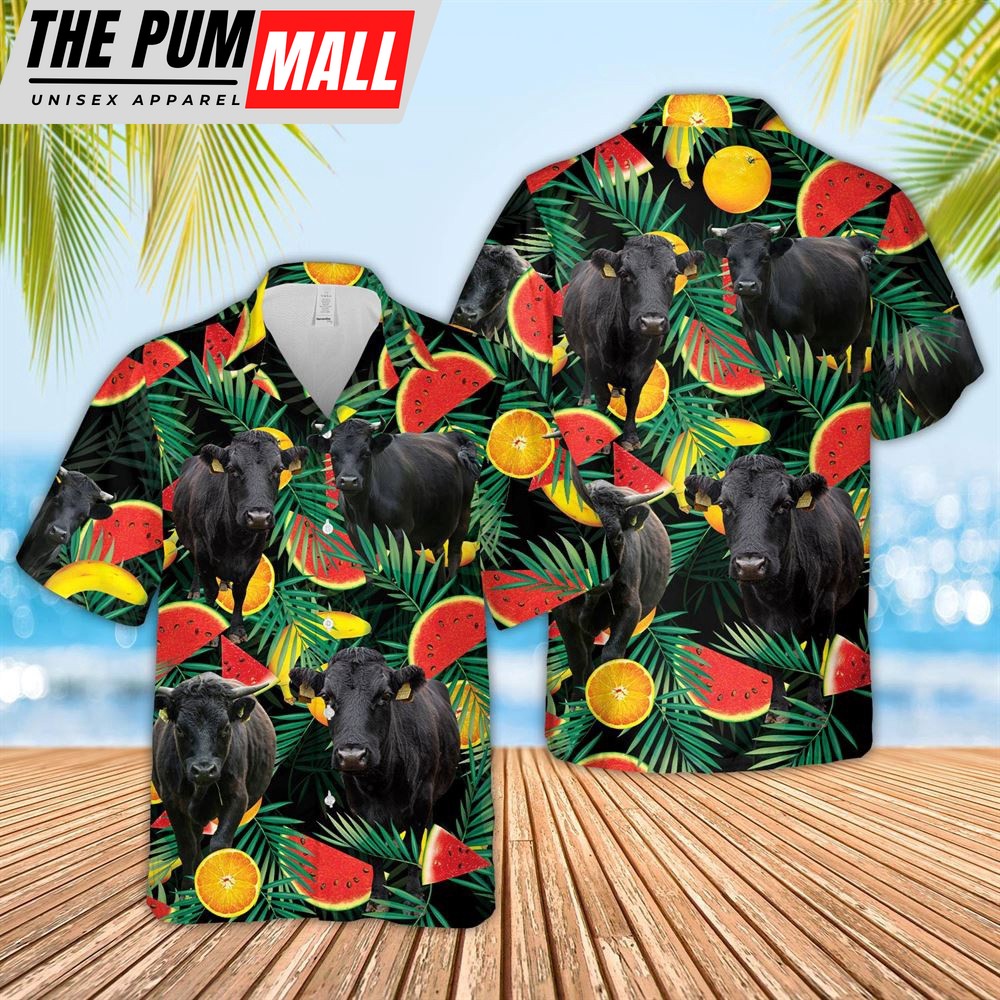 Farm Hawaiian Shirt, Dexter Watermelon Hawaiian Shirt, Animal Hawaiian Shirt