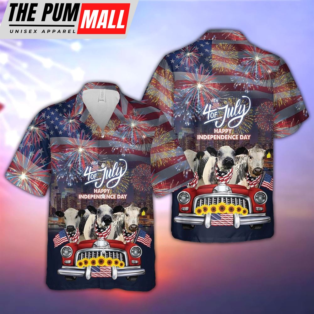 Farm Hawaiian Shirt, Independence Day Speckle Park 3D Hawaiian Shirt, Summer Gift, Animal Hawaiian Shirt