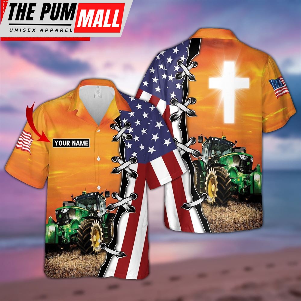 Farm Hawaiian Shirt, Personalized Us Tractor All Printed 3D Hawaiian Shirt For Men And Women, Animal Hawaiian Shirt