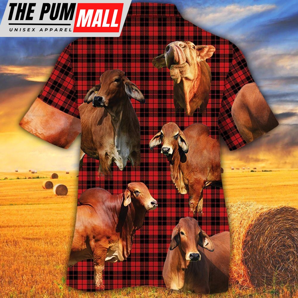farm-hawaiian-shirt-red-brahman-cattle-red-tartan-pattern-all-over-printed-3d-h-q94400x5 Farm Hawaiian Shirt, Red Brahman Cattle Red Tartan Pattern All Over Printed 3D Hawaiian Shirt, Animal Hawaiian Shirt