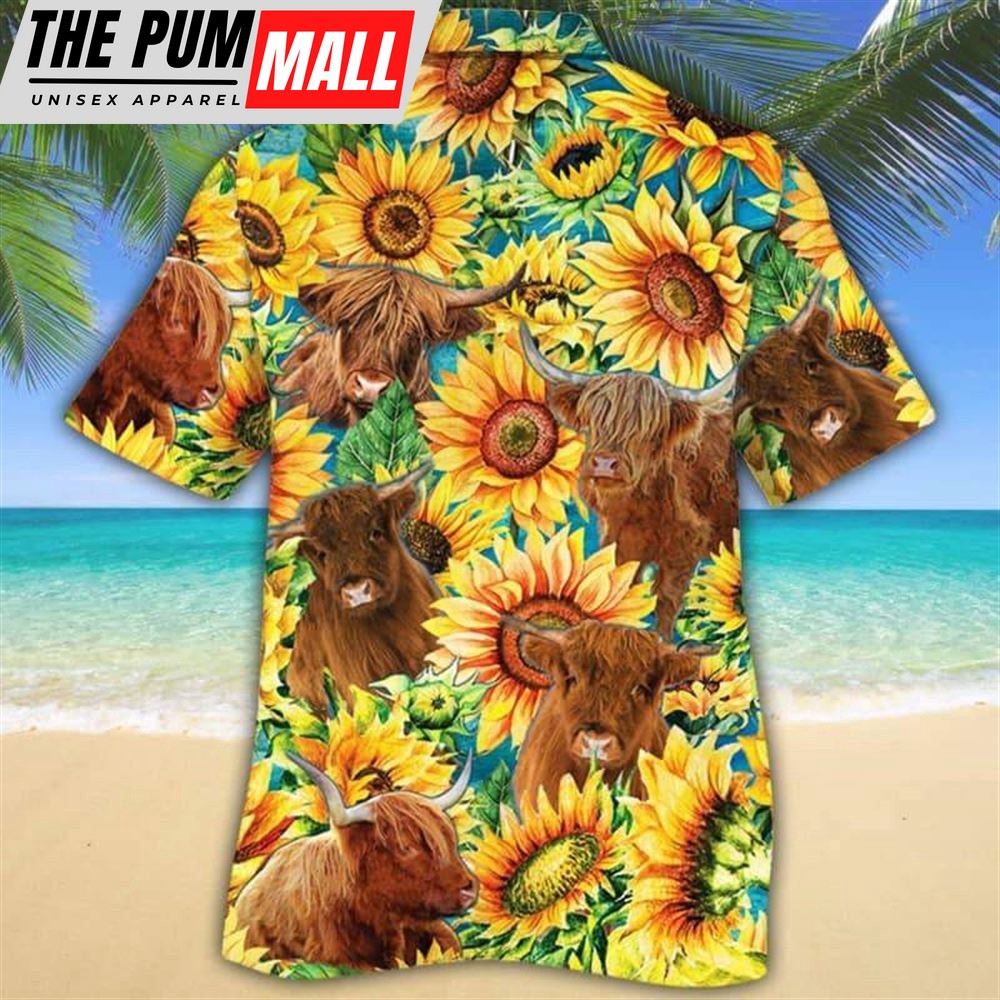 farm-hawaiian-shirt-sunflower-highland-cattle-all-printed-3d-hawaiian-shirt-an-bo22tavp Farm Hawaiian Shirt, Sunflower Highland Cattle All Printed 3D Hawaiian Shirt, Animal Hawaiian Shirt
