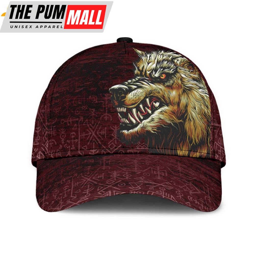 Fenrir On The Blood Moon Classic Baseball Cap