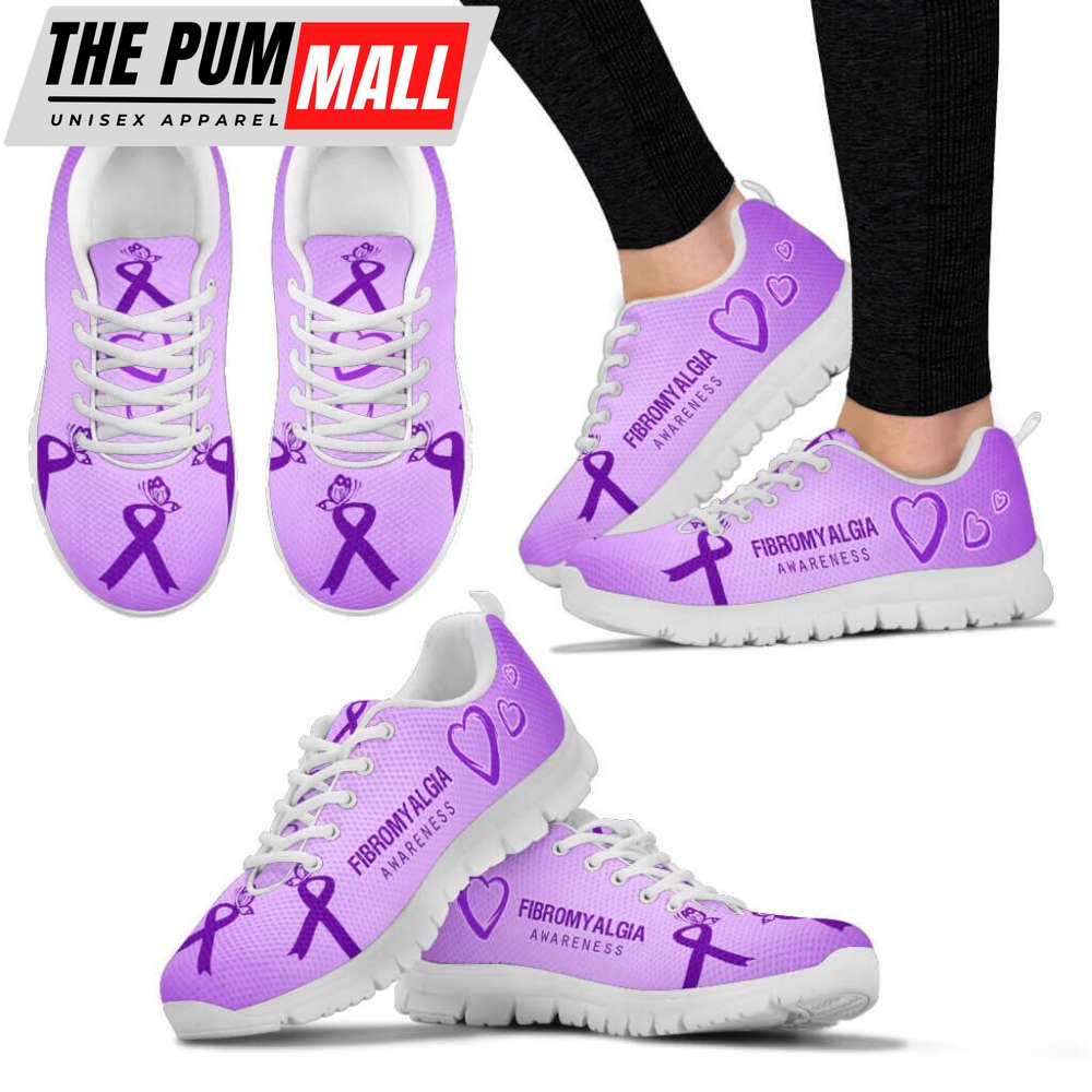 Fibromyalgia Awareness Sneakers, Fibromyalgia Shoe Gifts For Men And Women