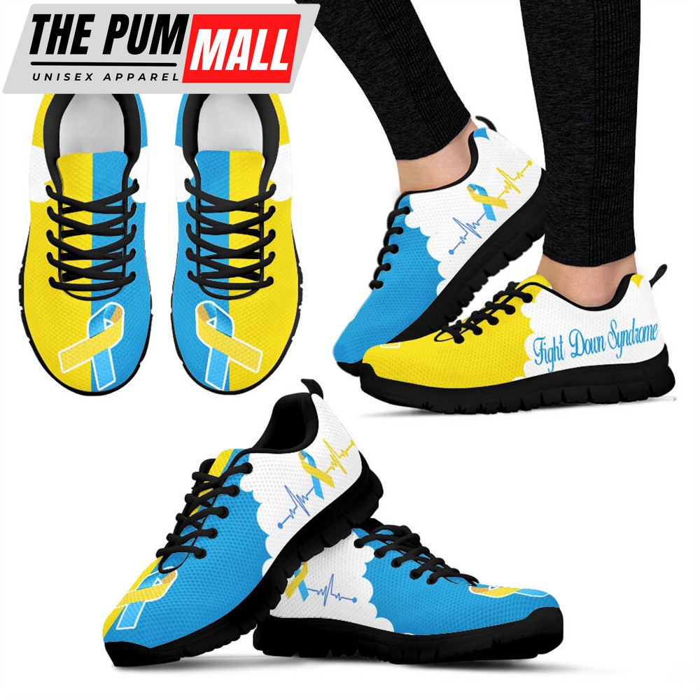 Fight Down Syndrome Shoes Cloudy Sneaker Walking Shoes – Best Gift For Men And Women