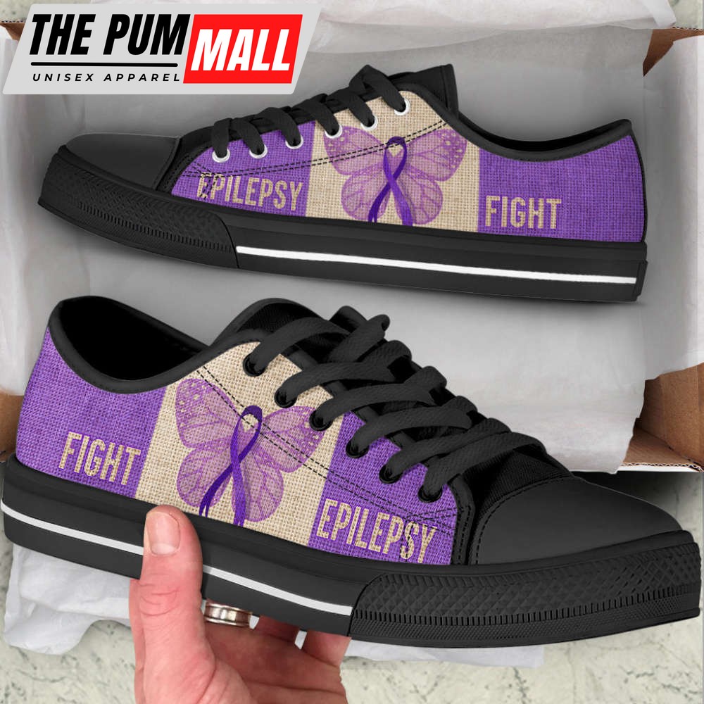 Fight Epilepsy Shoes Texture Low Top Shoes Canvas Shoes