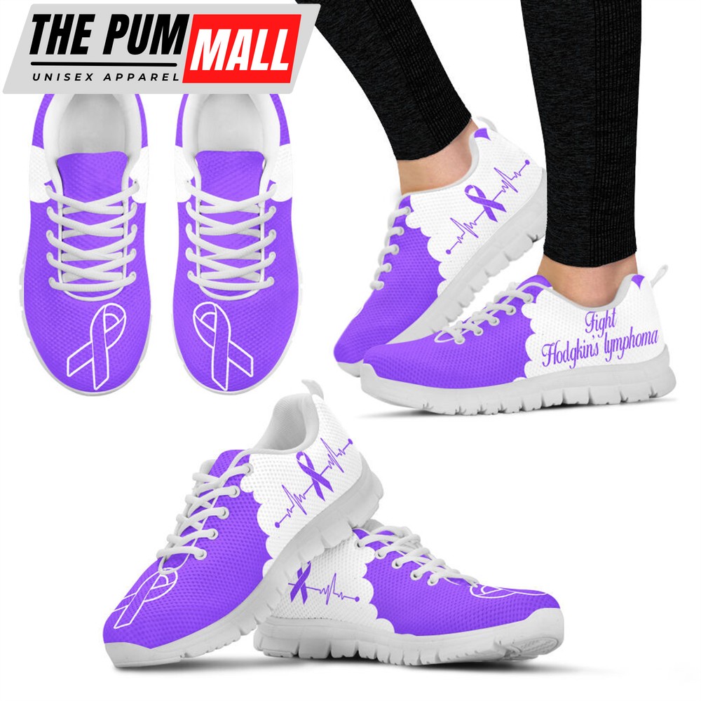 Fight Hodgkin’s Lymphoma Shoes Cloudy Sneaker Walking Shoes – Best Gift For Men And Women