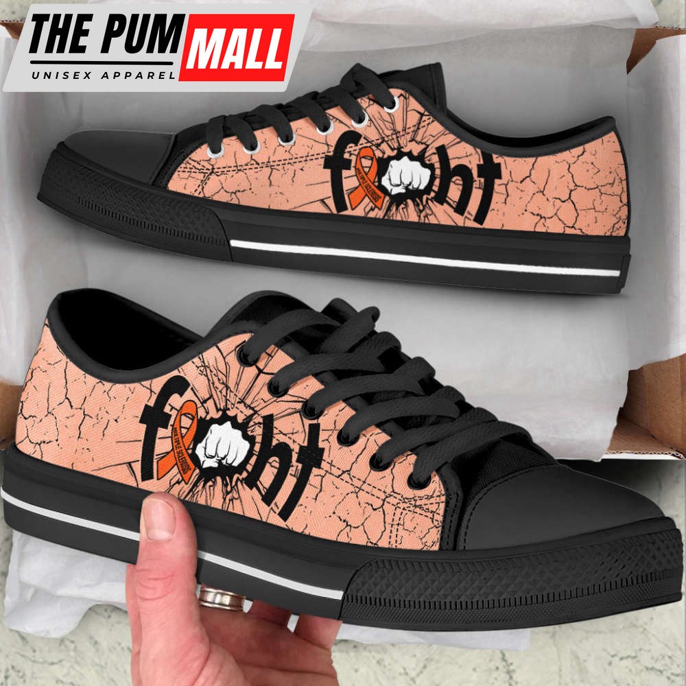Fight Multiple Sclerosis AB Low Top Shoes Canvas Shoes – Trendy Footwear