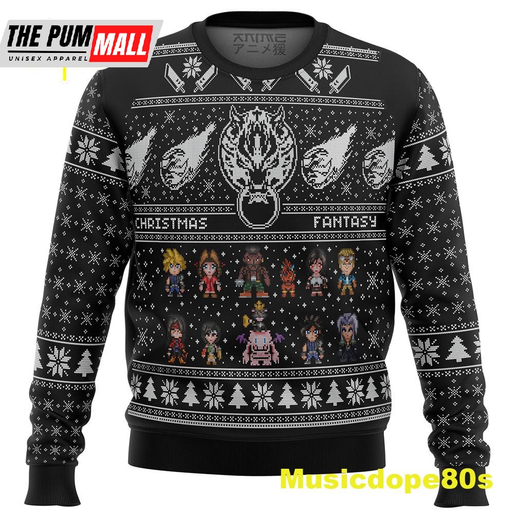 Final Fantasy 7 VII FF7 Ugly Christmas Sweater