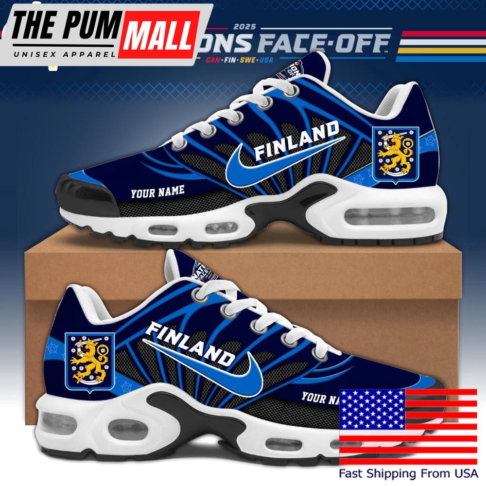 Finland 4 Nations Face-Off Air Max Plus Shoes, NHL Sneaker