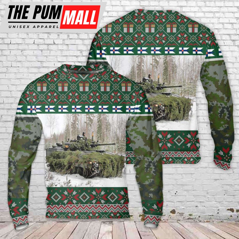 Finnish Army CV9030FIN Christmas Sweater 3D Gìt For Christmas