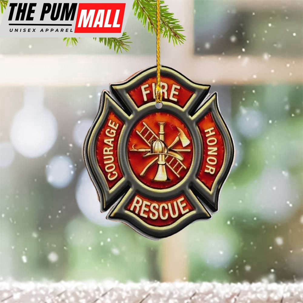 Firefighter Christmas Ornament 2023 Firefighter Christmas Tree Ornaments Decoration Gifts Limited Edition