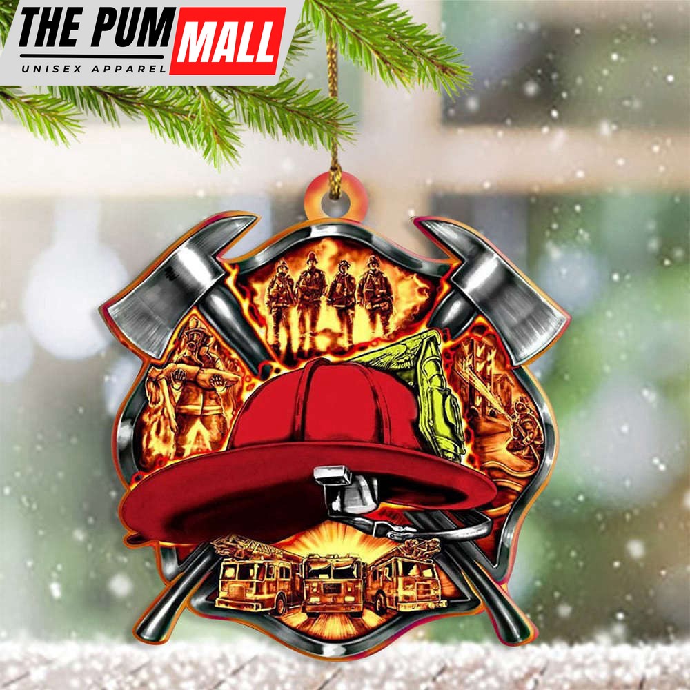 Firefighter Ornament Honoring Fireman Ornament Cool Christmas Decorations Limited Edition