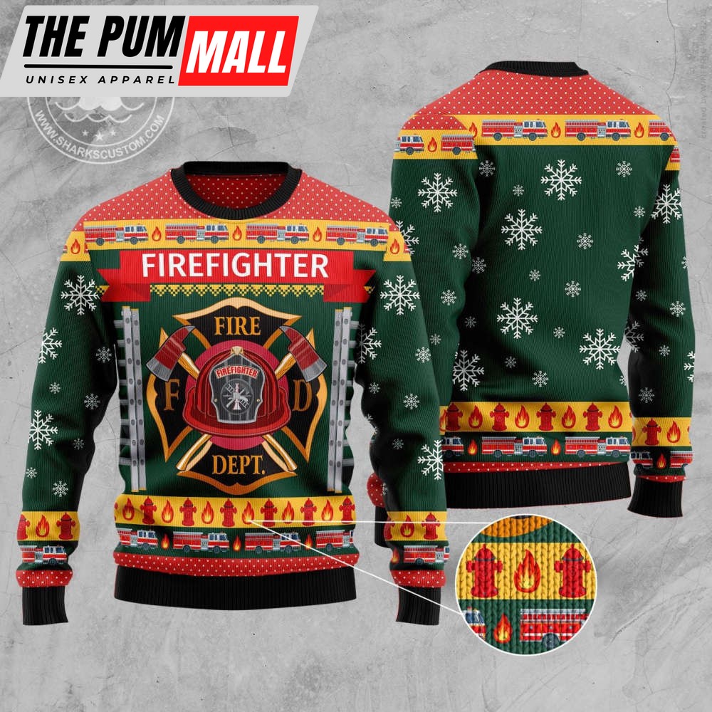 firefighter-xmas-d0610-ugly-christmas-sweater-perfect-holiday-gift-noel-malala-c0v3ngc7 Firefighter Xmas D0610 Ugly Christmas Sweater – Perfect Holiday Gift Noel Malalan Perfect Christmas Gift