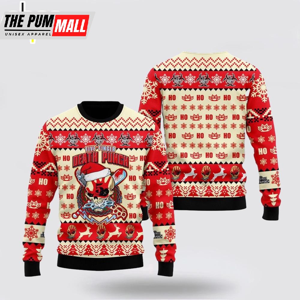 Five Finger Death Punch Ho Ho Ho Merry Christmas Sweater Shirt