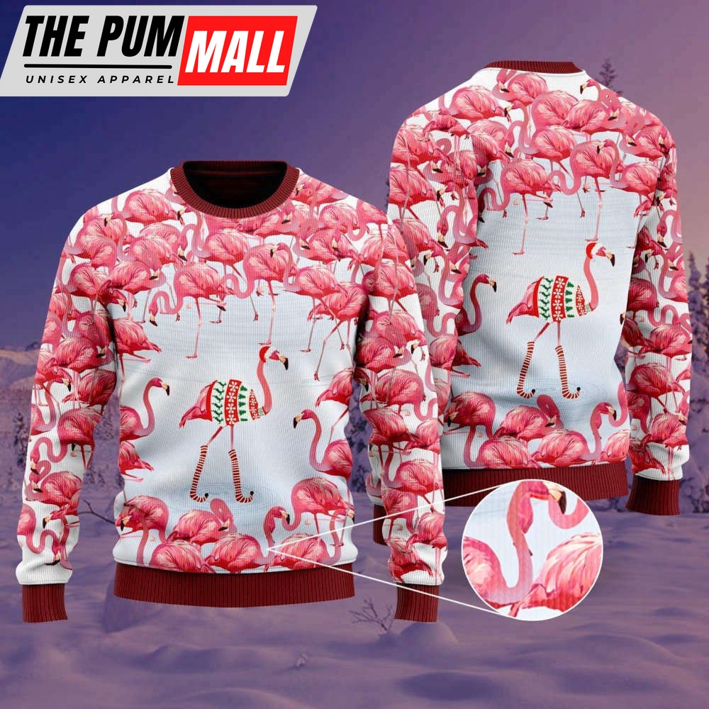 Flamingo Fa La La La Mingo Christmas Ugly Christmas Sweater For Men & Women UH1023