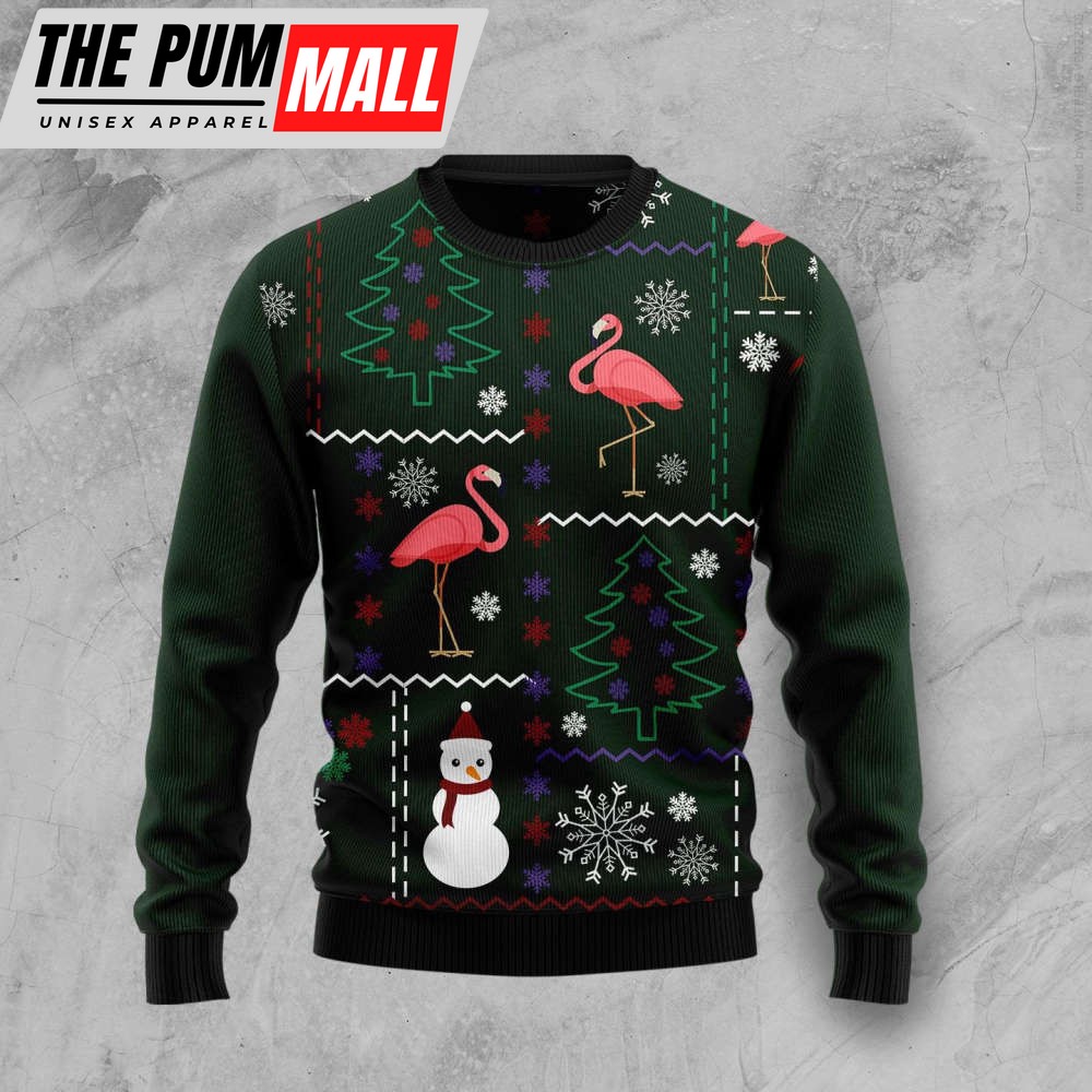 Flamingo Lover Ugly Christmas Sweater, Flamingo Lover – Sweatshirt Gift For Christmas Day
