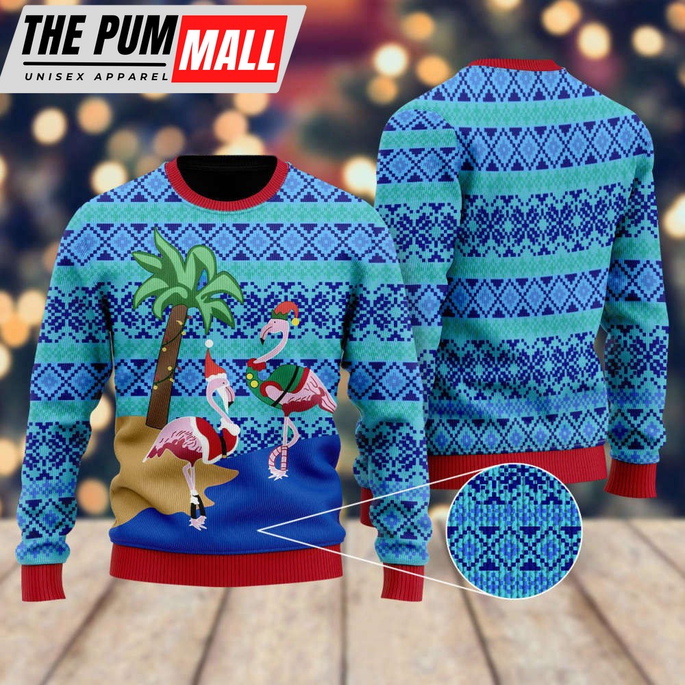 Flamingo Ugly Christmas Sweater – Gift For Christmas US6269