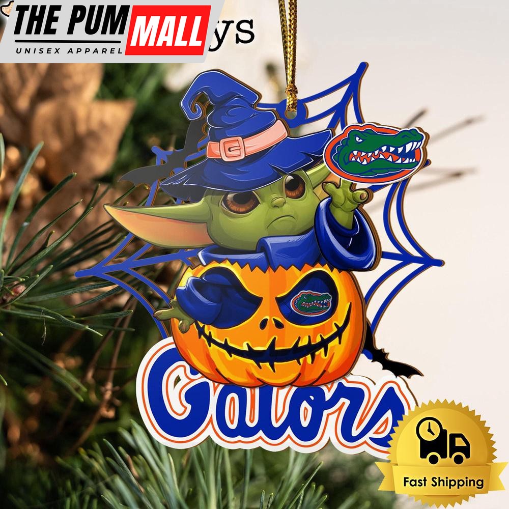 Florida Gators Baby Yoda Pumpkin Halloween Ornament Limited Edition