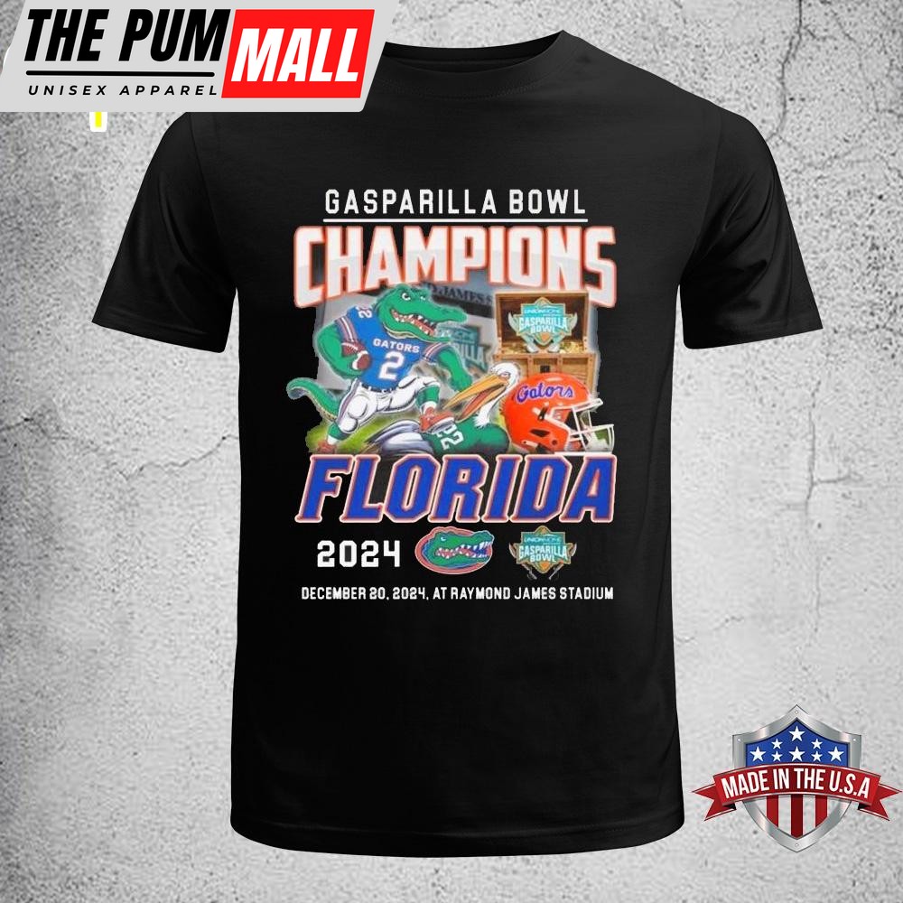 Florida Gators Celebrating The Champions Of Gasparilla Bowl 2024 Unisex T-Shirt