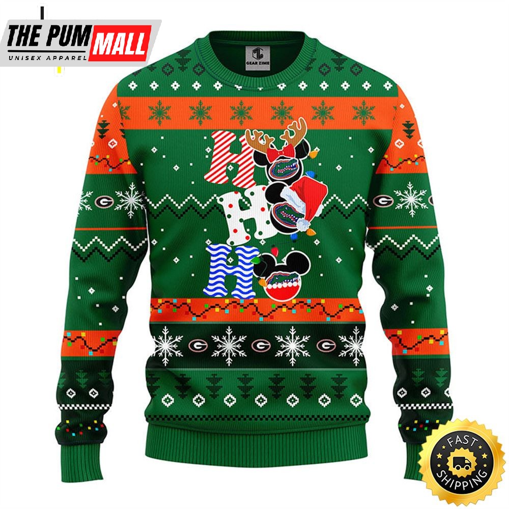 Florida Gators Hohoho Mickey Christmas Ugly Sweater