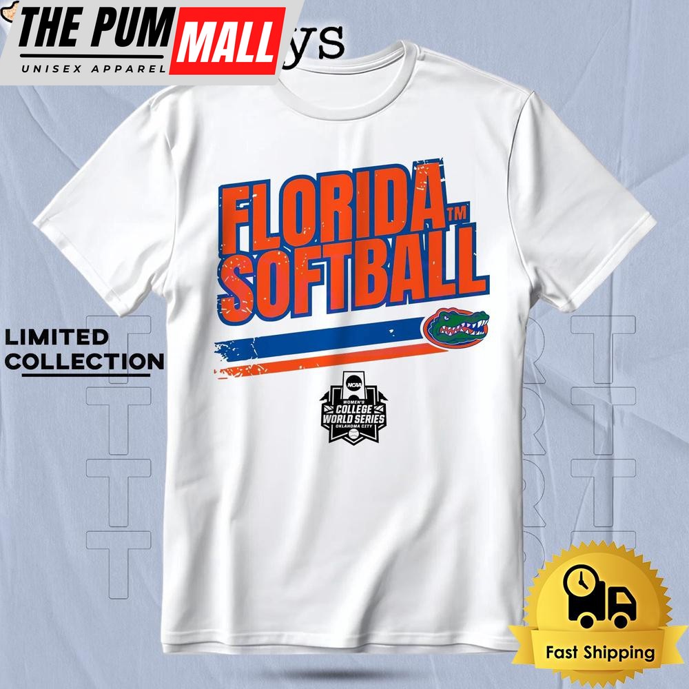 Florida Gators Softball College World Series Stripe T Shirt