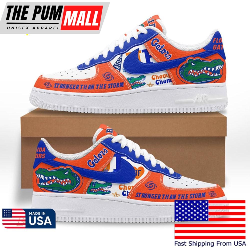 Florida Gators Stronger Than The Storm Air Force 1 Shoes