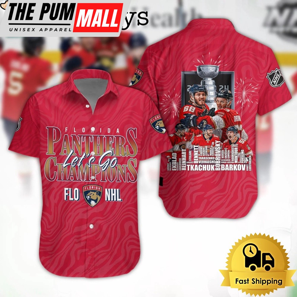 Florida Panthers Let’s Go Champions NHL 2024 Hawaiian Shirt